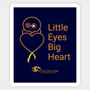 Little Eyes Big Heart – Gold Sticker